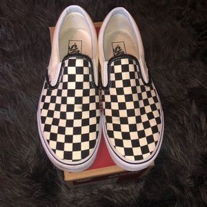 Vans Classic checker slip on